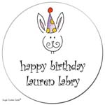 Sugar Cookie Gift Stickers - Birthday Bunny